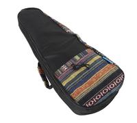 FILFEEL Custodia per Ukulele da 21 Pollici - Custodia Morbida in Cotone con Imbottitura in Schiuma da 15 Mm, Tracolla e Tasca per Accessori per Ukulele Soprano - da Viaggio Protettiva Leggera