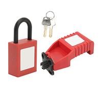 FILFEEL Dispositivo di Blocco dell'interruttore automatico: Lucchetto in Nylon 25 Mm con Design Sicuro in Lega per la Prevenzione di Scosse Elettriche