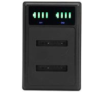 FILFEEL Doppio Hub Veloce per Batterie per Fotocamere EN-EL19 con Display LCD e Interfacce/Tipo C