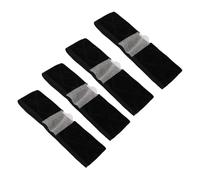 FILFEEL Fascia per Capelli con Impugnatura per Parrucca in Pizzo Elastico Antiscivolo 4 Pezzi per Donna, Comfort e versatilità (BLACK)