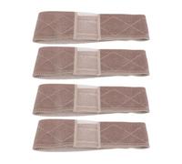 FILFEEL Fascia per Capelli con Impugnatura per Parrucca in Pizzo Elastico Antiscivolo 4 Pezzi per Donna, Comfort e versatilità (Caffè leggero)