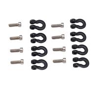 FILFEEL Gancio di Traino per Paraurti Anteriore Posteriore in Metallo da 8 Pezzi per Aggiornamenti di Auto RC / 24 - Installazione e Design Facili