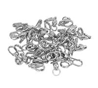 FILFEEL Girelle a Scatto da Pesca in Acciaio Inossidabile da 30 Pezzi | Girelle con Cuscinetto di Servizio per la Pesca in Acqua Salata e d'Acqua Dolce (2#)