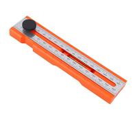 FILFEEL Goniometro per Marcatura - Righello Multi-angolo con Bolla e Blocco di Sicurezza per Lavorazione del Legno, Carpenteria e Layout Fai da Te - Strumento di Misurazione della profondità