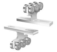 FILFEEL Gruppo Carrello a 6 Ruote da 2 Pezzi per Paranco Elettrico con capacità di 255 Kg Compatibile con Canale del Montante da -5/8 Pollici