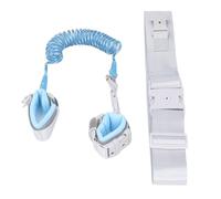 FILFEEL Guinzaglio Blu per Bambini con Lucchetto - Collegamento Al Polso Perduto da 2 Pollici e Imbracatura Riflettente per Viaggi all'aperto (BLUE)