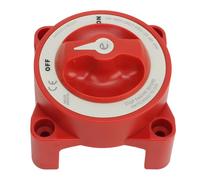 FILFEEL Interruttore Staccabatteria 350A 48V Selettore Marino per Automobilistici - Rosso, Arresto Sicuro - Spegnimento (9003E)