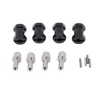 FILFEEL Kit Distanziali per Ruote Cingolate Axial SCX10/10 RC - Adattatore per Prolunga Mozzi Ruota in Ottone da 18 Mm con Finitura Elettroforetica - Adatto per Assali Anteriore e Posteriore - Set