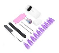 FILFEEL Kit per la Rimozione dello Smalto per Unghie, Strumenti Professionali Completi per Manicure e Pedicure con Spazzola per la Polvere della Lima per Spingi Cuticole per Nail Art,
