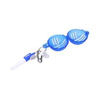 FILFEEL Liner con Penna e Chiusura Magnetica - Modello per Marcare e Strumento per Disegnare Linee con Morsetti Trasparenti per Un Allineamento Accurato - Stencil Portatile da 5,5 Pollici per (Blue)