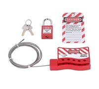 FILFEEL Lockout Tagout Cavo di Sicurezza Cavo di Impatto in Acciaio Inossidabile per Uso Industriale