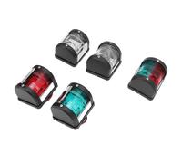 FILFEEL Luce di Navigazione a LED per Barche 5 Pezzi Verde a Tribordo e Rossa a Babordo Luce di Poppa Bianca IP66 Luce per Barca per Imbarcazioni 12 M, Kit Luce di Prua a LED,