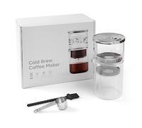 FILFEEL Macchina per caffè Cold Brew, Macchina per caffè con Gocciolatore di Ghiaccio da 300 Ml per Viaggi in Ufficio a Casa (gocciolamento uniforme)