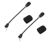 FILFEEL Microfono Sostitutivo per Cuffie da Gioco II - Microfono Staccabile da 3,5 Mm con Cancellazione del Rumore con Connettore Placcato Oro e Copertura in Spugna di Schiuma