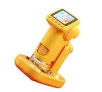 FILFEEL Microscopio Digitale Portatile per Bambini Ingrandimento 1600X con Schermo 1080P da 2 Pollici Fotocamera 48MP Microscopio Elettronico Portatile Ricaricabile Tramite USB Kit di Apprendimento