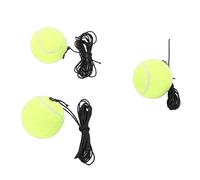 FILFEEL Palline da Allenamento da Tennis da 3 Pezzi con Corde - Set Elastico per Esercizi di Pratica, Servizio e Pallavolo, Struttura in Fibra Sintetica per Uso Interno/Esterno