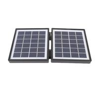 FILFEEL Pannello Solare Portatile da 10 W con 2 Porte CC - Pannello Solare Pieghevole Monocristallino IP65 per Escursionismo, Campeggio, Pesca, Alimentatore Off-grid (BLACK)