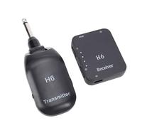 FILFEEL per Chitarra 2,4 GHz UHF - Trasmettitore e Ricevitore a Bassa Latenza <4 Ms per Chitarra Elettrica, Basso, Violino, Tastiera, modalità Doppio Pickup, 100 Piedi, Ricaricabile, Plug-and-play