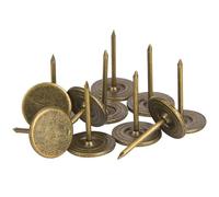 FILFEEL Perni Decorativi per Chiodi in Bronzo Ciano da 100 Pezzi per Divani, Artigianato e Accessori per Mobili (Diametro 14MM*lunghezza totale 20MM)