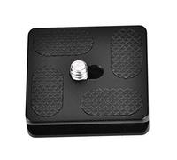 FILFEEL Piastra a Sgancio Rapido Compatibile per Testa del Treppiede - Supporto per Fotocamera in Lega con Vite Manuale (PU40)