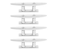 FILFEEL Piccolo della Barca, 4 Pezzi 100 Mm per Culo Barca per Ormeggiare in Argento per Banchi di Barche, Kayak, Marine