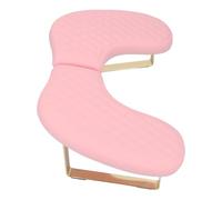 FILFEEL Poggiabraccio per Unghie Poggiamano per Unghie Supporto per Tecnologia a Forma di U Cuscino Ergonomico per Manicure Staccabile Pieghevole con Materiale Morbido in PU per Viaggi a (PINK)