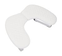 FILFEEL Poggiabraccio per Unghie Poggiamano per Unghie Supporto per Tecnologia a Forma di U Cuscino Ergonomico per Manicure Staccabile Pieghevole con Materiale Morbido in PU per Viaggi a (WHITE)
