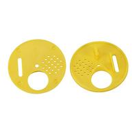 FILFEEL Porta d'ingresso della Scatola al Beehive, Strumento di Alveare per Api con Plastica Gialla di Diametro 6,8 Cm per Alveari, NUC e Orticaria di Accoppiamento