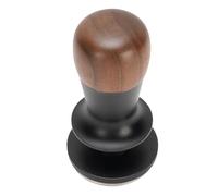 FILFEEL Pressino per caffè a Pressione Costante con Feedback Sonoro e Base Filettata - Manico in Legno di Noce + Pigiatore in Acciaio Inossidabile 304 densità Uniforme del Disco - 378 G Grado (53MM)