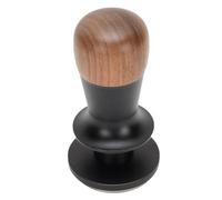 FILFEEL Pressino per caffè a Pressione Costante con Feedback Sonoro e Base Filettata - Manico in Legno di Noce + Pigiatore in Acciaio Inossidabile 304 densità Uniforme del Disco - 378 G Grado (51MM)