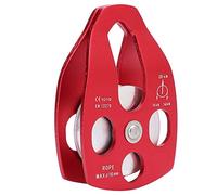 FILFEEL Puleggia Singola Ad Alta Resistenza da 30 KN per Arrampicata e Arrampicata: Puleggia Grande Ed Efficiente per Operazioni Rapide all'aperto (rosso)