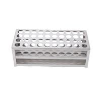 FILFEEL Rastrelliera per Provette in Acciaio Inossidabile 304 - Supporto da Laboratorio a 40 Fori per Provette da 19 Mm, Rastrelliera per Lezioni di Scienze Scolastiche, Laboratori di Ricerca e