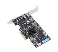 FILFEEL Scheda Adattatore PCIe ASM3142 - Scheda di Espansione PCIe a USB 3.0 Tipo C + Tipo E + 19P IDC per PC Desktop - Trasferimento Dati Ad Alta velocità 10 Gbps - Compatibile con X1 X4 X8 X16 -