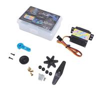 FILFEEL Servo Digitale da 35 Kg per /10 e /12 RC Auto Camion Barca Aereo Robot - Alloggiamento in Lega di Alluminio Servo RC Alto con Braccio e Hardware di Montaggio