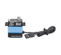 FILFEEL Servo Digitale RC da 9 Kg con Braccio - Servo con Ingranaggio Completamente in Metallo IP66 per Sostituzione Cingolato RC SCX10 III /18 - Ad Alto Rumore e Basso (BLUE)