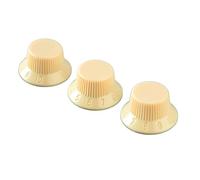 FILFEEL Set di Manopole di Controllo per Chitarra da 3 Pezzi di Alta qualità: Volume e Sostituzione per gli Strumenti Migliori, Miglioramento in Plastica (YELLOW)