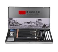 FILFEEL Set di Schizzi da Disegno Professionale da 29 Pezzi con Matite a Carboncino, Gomme da Cancellare e Strumenti per Artisti e Artigiani