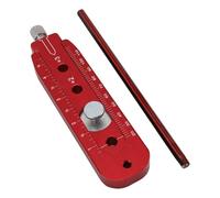 FILFEEL Strumento per Tracciare Cerchi in Lega di Alluminio per la Lavorazione del Legno e Disegnare Cerchi - Leggero e Righello con Matita (taglia piccola)