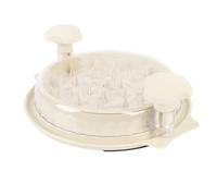 FILFEEL Utensile Ergonomico per Pollo con Coperchio Trasparente e Base Antiscivolo per Tritare la Carne Senza Sforzo - per Manzo, Pollo e Verdure (WHITE)