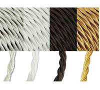 FILI CAVI TRECCIA CAVO ELETTRICO TRECCIATO FR 2X0,75 - ROTOLO 10MT