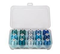 Fili da ricamo, Fili da ricamo ester 6 Opzioni Set 15 bobine multicolori