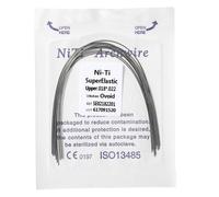 Fili dell'arco dentale ortodontico super elastico Niti rettangolare ovoidale