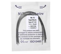 Fili dell'arco dentale ortodontico super elastico Niti rettangolare ovoidale