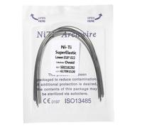 Fili dell'arco dentale ortodontico super elastico Niti rettangolare ovoidale