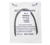 Fili dell'arco dentale ortodontico super elastico Niti rettangolare ovoidale