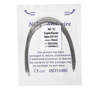 Fili dell'arco dentale ortodontico super elastico Niti rettangolare ovoidale