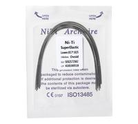 Fili dell'arco dentale ortodontico super elastico Niti rettangolare ovoidale