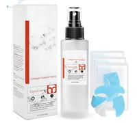 Fili di Collagene Viso, Maschera Al Collagene, 100ml Spray Al Collagene +3 Pezzi Maschera Al Collagene,Maschera Viso Collagene, Rassodare la Pelle e Migliorare Il Rilassamento Cutaneo