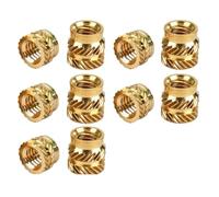 fili di plastica, dadi a fiore rotati di ottone, Dadi zigrinati filettati in ottone M2-M6 con fissaggio a caldo e montaggio a ultrasuoni(30PCS,M3xL6xOD5)