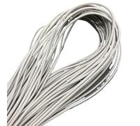 Fili e cordoncini per perline, 5 iarde, 2 mm, corda elastica rotonda ad alta elasticità, cucito fai da te, accessori artigianali, 1 pezzo(Light Gray)
